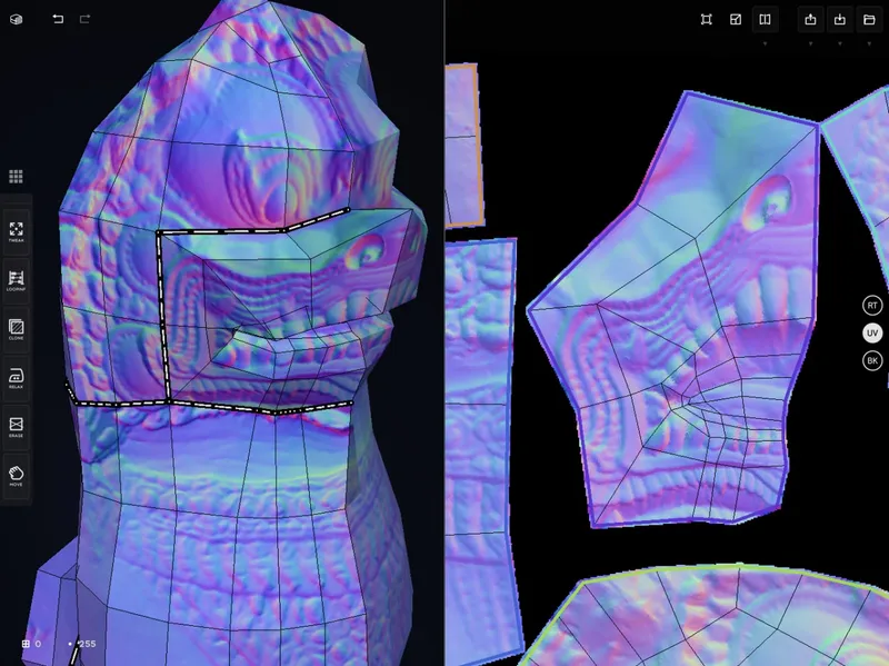 3D artist using CozyBlanket for game asset optimization