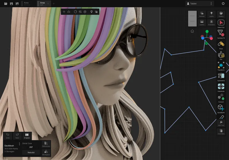 Stylized Hair Design Screenshot