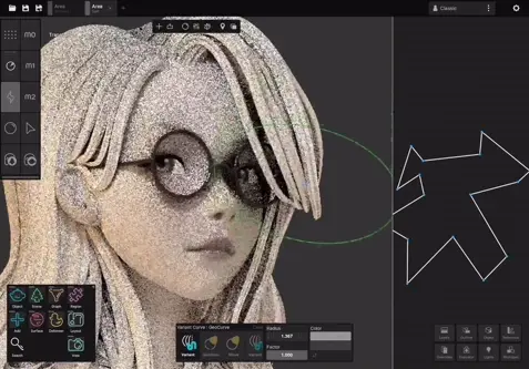 Create Stylized Hair using GeoCurve