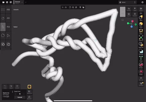 Creating knots with Rope Simulations