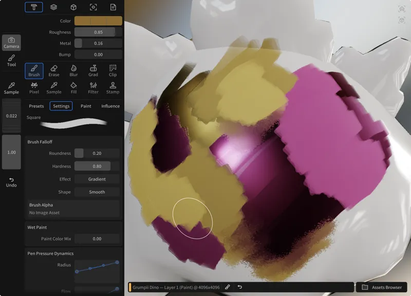 Multi-channel painting